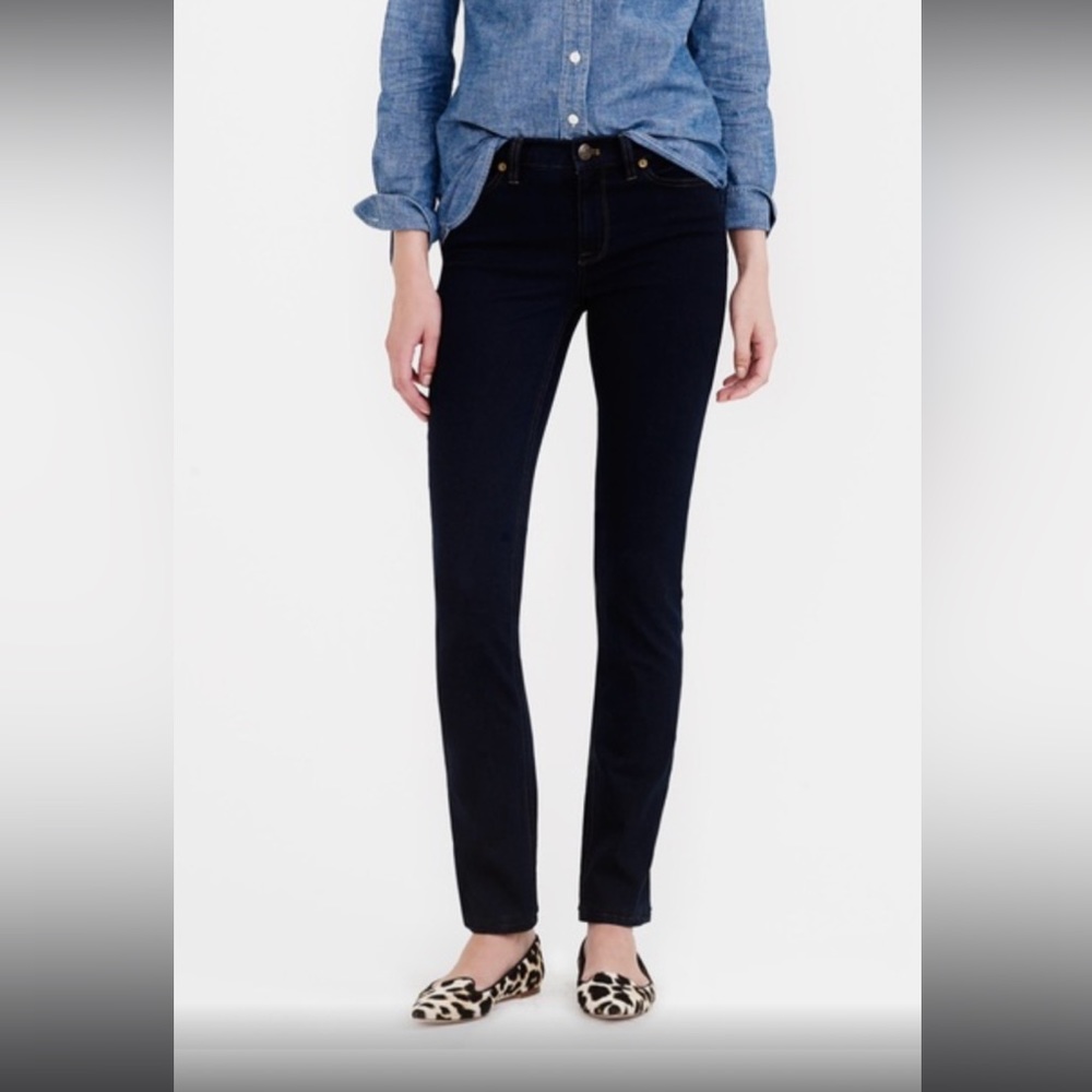 J.Crew Reid Dark Wash Mid-Rise Straight Leg jean size 31